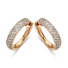 Diamond Point Rosegouden Oorsieraden|Diamanten Oorsieraden<Roségouden oorsieraden, 1.28 ct diamant, Caviar