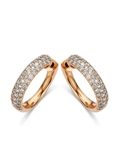 Diamond Point Rosegouden Oorsieraden|Diamanten Oorsieraden<Roségouden oorsieraden, 1.28 ct diamant, Caviar