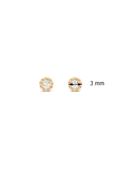 Diamond Point Rosegouden Oorsieraden|Diamanten Oorsieraden<Roségouden oorsieraden, 0.06 ct diamant, Joy