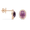 Diamond Point Rosegouden Oorsieraden|Oorsieraden Met Kleurstenen<Roségouden oorsieraden, 1.55 ct paarse amethist, Little Drops