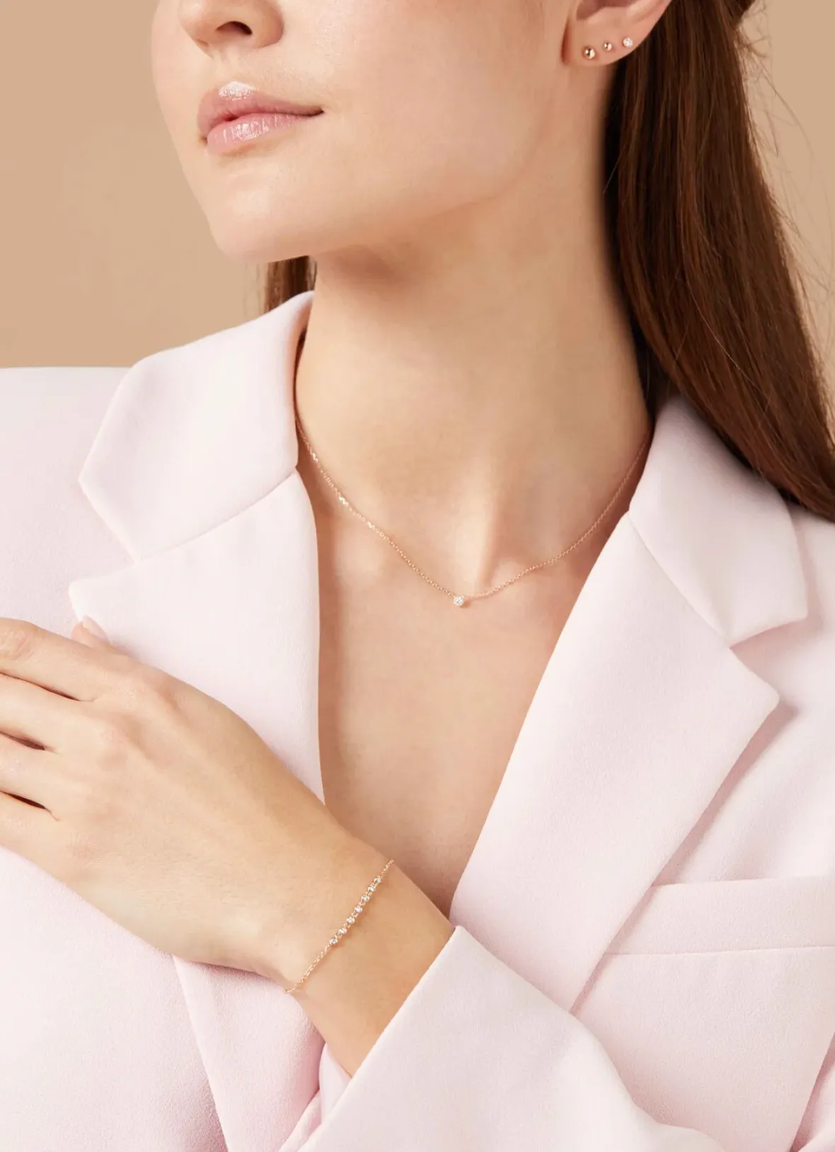 Diamond Point Rosegouden Oorsieraden|Fijne Oorsieraden<Roségouden oorsieraden Timeless Treasures