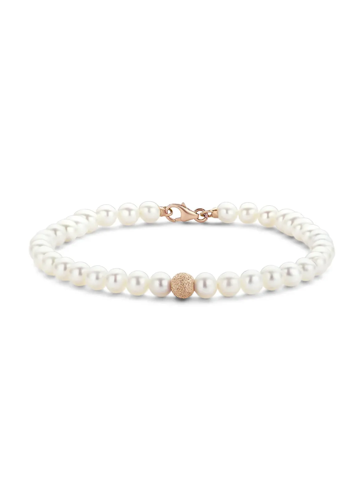 Diamond Point Roségouden Armbanden|Parel Armbanden<Roségouden parelarmband Rivièra