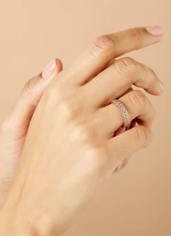Diamond Point Roségouden Ringen|Diamanten Ringen<Roségouden ring, 0.98 ct diamant, Ensemble