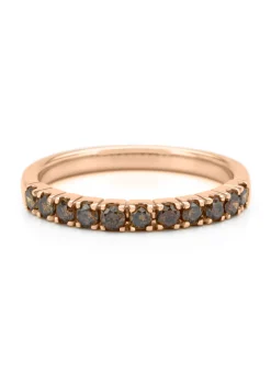 Diamond Point Roségouden Ringen|Diamanten Ringen<Roségouden ring, 0.41 ct diamant, Ensemble
