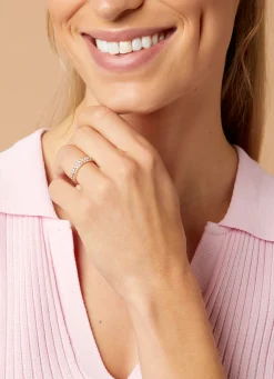 Diamond Point Roségouden Ringen|Diamanten Ringen<Roségouden ring, 1.02 ct diamant, Ensemble