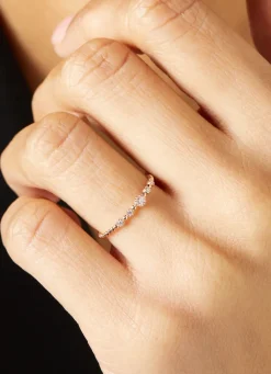 Diamond Point Roségouden Ringen|Diamanten Ringen<Roségouden ring, 0.09 ct diamant, Joy