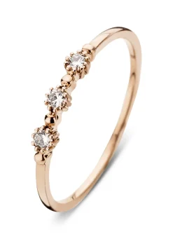 Diamond Point Roségouden Ringen|Diamanten Ringen<Roségouden ring, 0.10 ct diamant, Joy