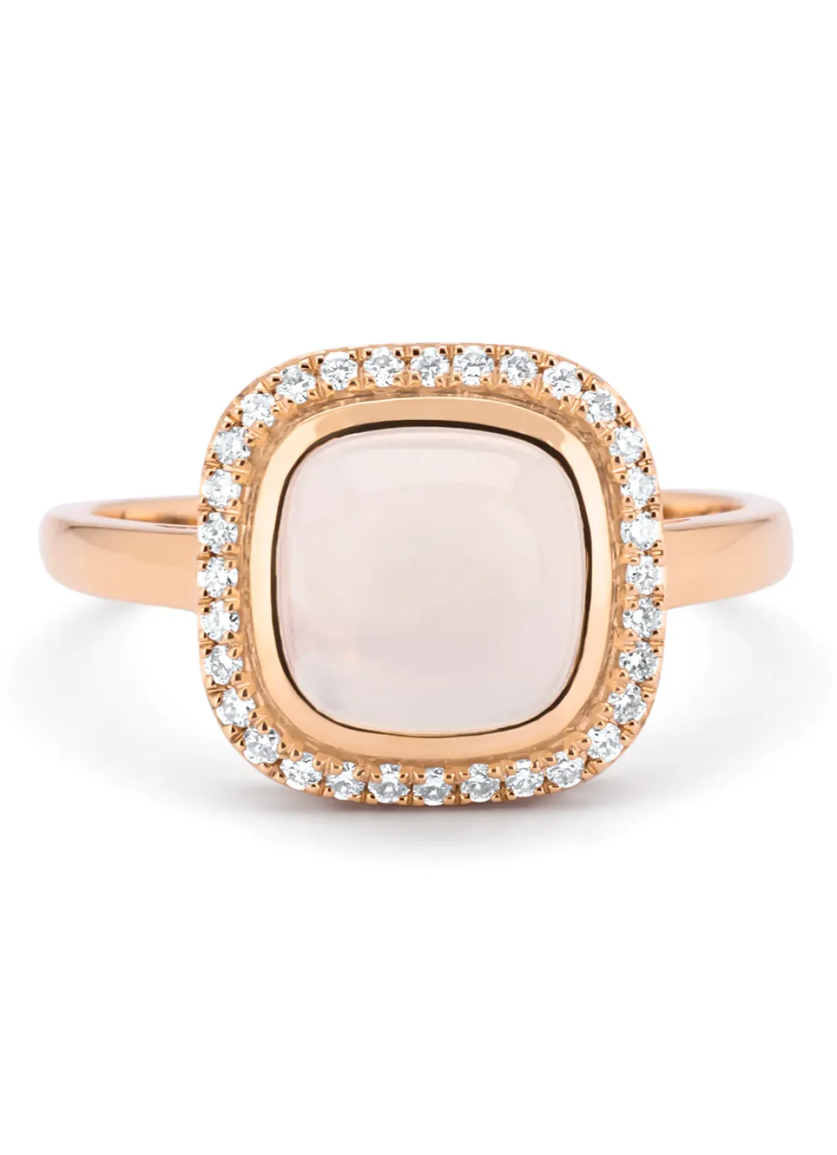 Diamond Point Roségouden Ringen|Ringen Met Kleurstenen<Roségouden ring, 2.32 ct maansteen, Little Drops