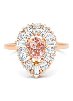 Diamond Point Roségouden Ringen|Ringen Met Kleurstenen<Roségouden ring, 0.56 ct morganiet, Gallery