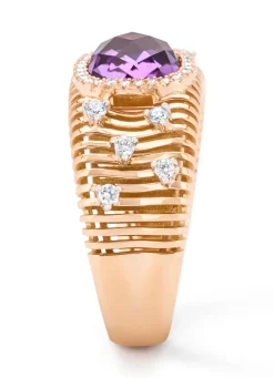 Diamond Point Roségouden Ringen|Ringen Met Kleurstenen<Roségouden ring, 1.56 ct paarse amethist, Gallery