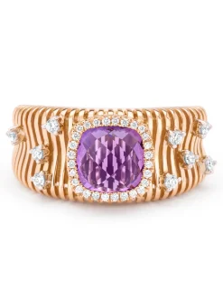 Diamond Point Roségouden Ringen|Ringen Met Kleurstenen<Roségouden ring, 1.56 ct paarse amethist, Gallery