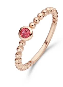 Diamond Point Roségouden Ringen|Ringen Met Kleurstenen<Roségouden ring, 0.13 ct robijn, Ensemble