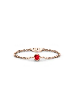 Diamond Point Roségouden Ringen|Ringen Met Kleurstenen<Roségouden ring, 0.05 ct robijn, Joy
