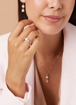 Diamond Point Roségouden Ringen|Ringen Met Parels<Roségouden ring, 0.72 ct rozenkwarts, Rivièra