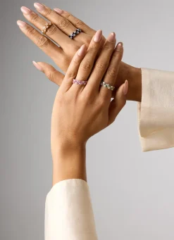 Diamond Point Roségouden Ringen|Ringen Met Kleurstenen<Roségouden ring, 1.65 ct roze saffier, Eden