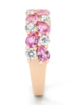 Diamond Point Roségouden Ringen|Ringen Met Kleurstenen<Roségouden ring, 1.65 ct roze saffier, Eden