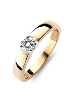 Diamond Point Solitair C|Groeibriljant Ringen<Roségouden solitairring, 0.14 ct diamant, Groeibriljant