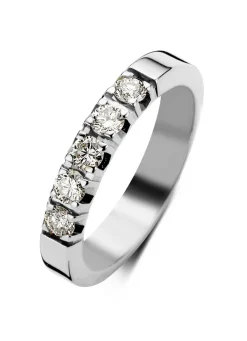 Diamond Point Alliance|Groeibriljant Ringen<Witgouden alliance ring, 0.50 ct diamant, Groeibriljant