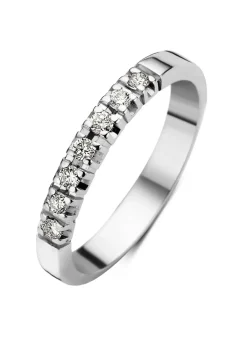 Diamond Point Alliance|Groeibriljant Ringen<Witgouden alliance ring, 0.21 ct diamant, Groeibriljant