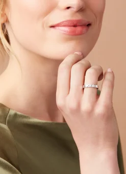 Diamond Point Alliance|Groeibriljant Ringen<Witgouden alliance ring, 0.30 ct diamant, Groeibriljant