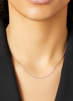 Diamond Point Witgouden Colliers|Lengtecolliers<Witgouden anker collier Timeless Treasures (40cm)