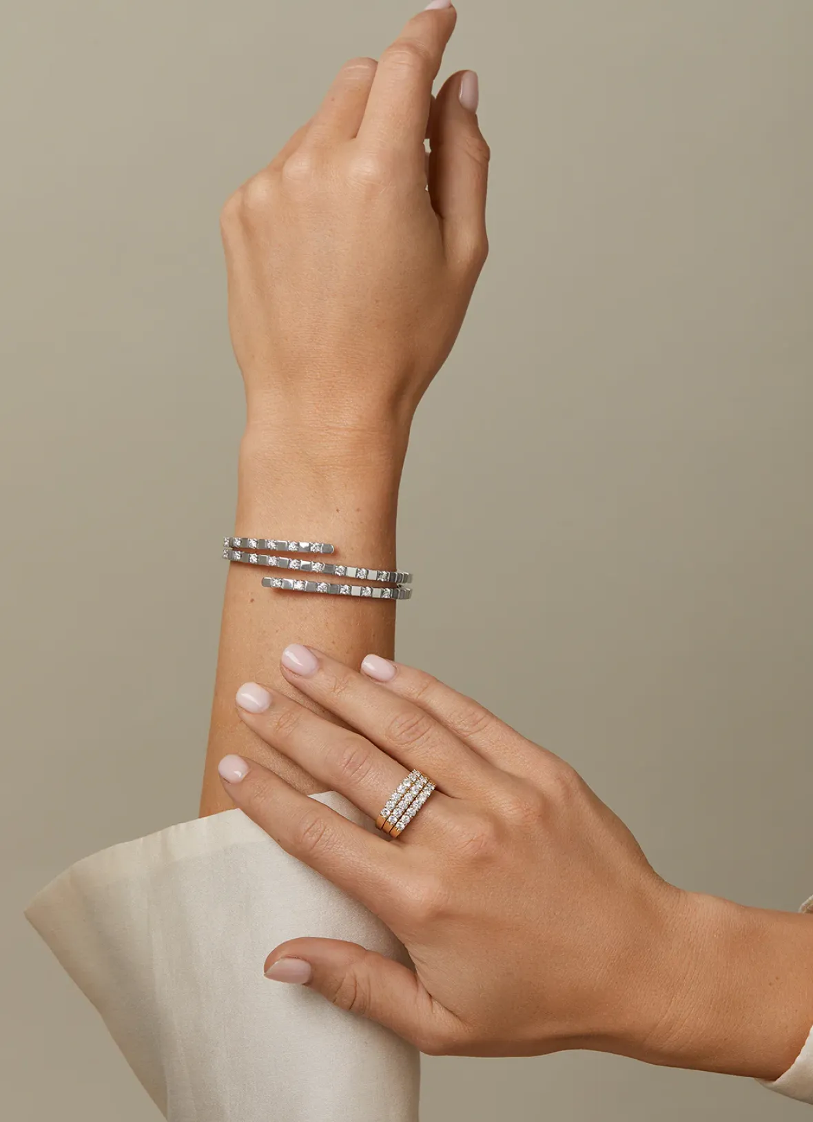 Diamond Point Witgouden Armbanden|Exclusieve Armbanden<Witgouden armband, 1.50 ct diamant, Gallery