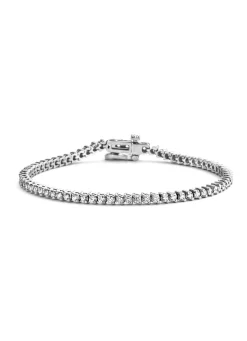 Diamond Point Witgouden Armbanden|Tennisarmbanden<Witgouden armband, 2.00 ct diamant, Hearts & Arrows