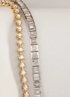 Diamond Point Witgouden Armbanden|Tennisarmbanden<Witgouden armband, 3.31 ct diamant, Tennis bracelet