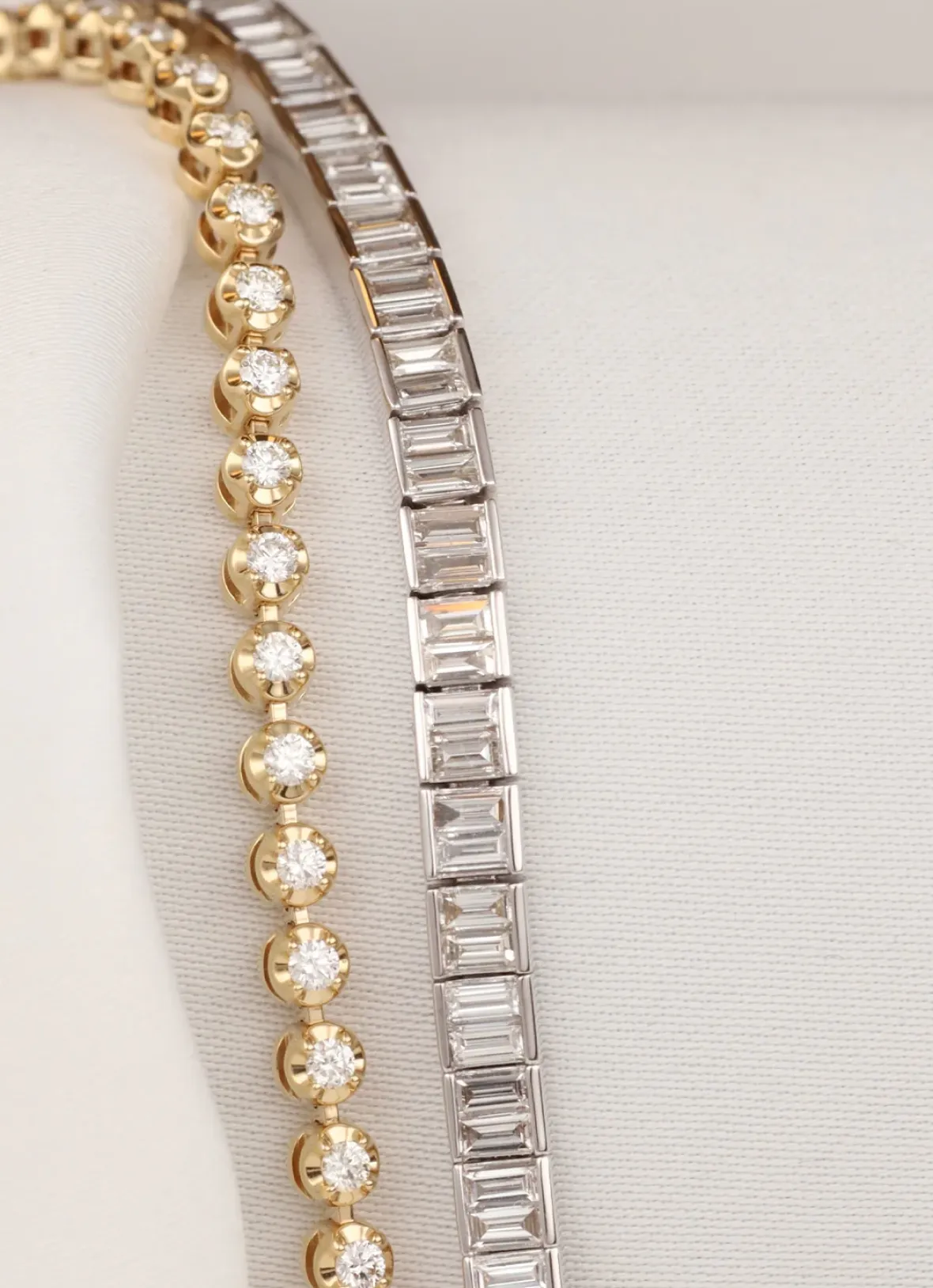 Diamond Point Witgouden Armbanden|Tennisarmbanden<Witgouden armband, 3.31 ct diamant, Tennis bracelet