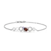 Diamond Point Witgouden Armbanden|Armbanden Met Kleurstenen<Witgouden armband, 0.55 ct granaat, Queen Bee