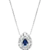 Diamond Point Witgouden Colliers|Colliers Met Kleurstenen<Witgouden collier, 0.76 ct blauwe saffier, Gallery