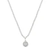 Diamond Point Witgouden Colliers|Diamanten Colliers<Witgouden collier, 0.68 ct diamant, Caviar