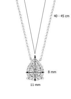 Diamond Point Witgouden Colliers|Diamanten Colliers<Witgouden collier, 0.27 ct diamant, Enchanted