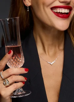 Diamond Point Witgouden Colliers|Diamanten Colliers<Witgouden collier, 0.95 ct diamant, Gallery