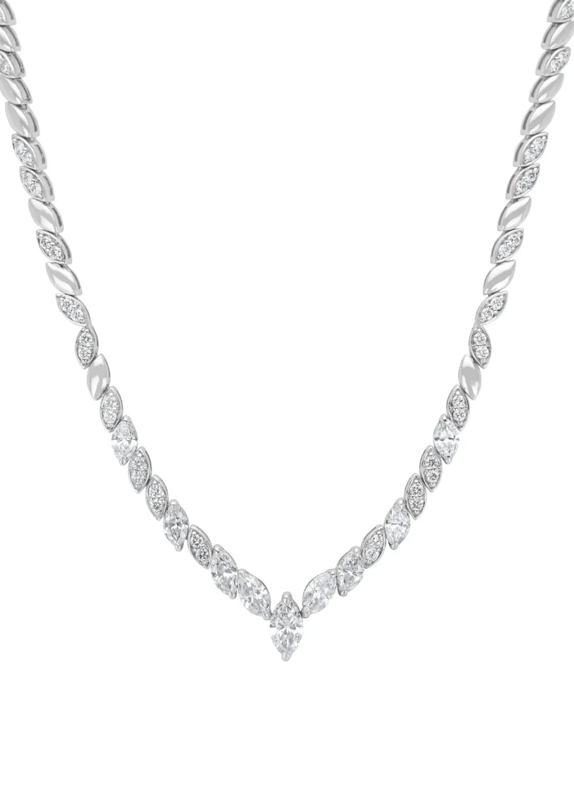 Diamond Point Witgouden Colliers|Diamanten Colliers<Witgouden collier, 3.59 ct diamant, Gallery