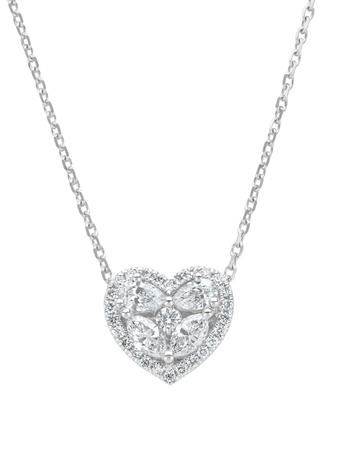Diamond Point Witgouden Colliers|Exclusieve Colliers<Witgouden collier, 0.52 ct diamant, Gallery