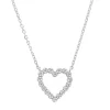 Diamond Point Witgouden Colliers|Diamanten Colliers<Witgouden collier, 0.25 ct diamant, Hearts & Arrows