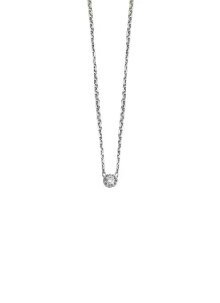 Diamond Point Witgouden Colliers|Diamanten Colliers<Witgouden collier, 0.05 ct diamant, Joy
