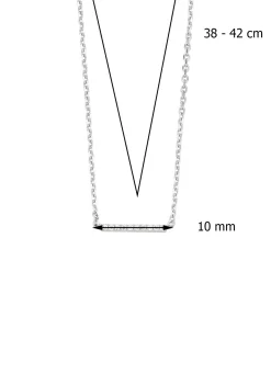 Diamond Point Witgouden Colliers|Diamanten Colliers<Witgouden collier, 0.03 ct diamant, Joy