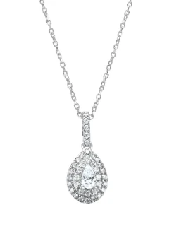 Diamond Point Witgouden Colliers|Diamanten Colliers<Witgouden collier, 0.22 ct diamant, Petite Romance