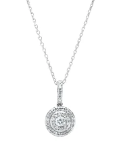 Diamond Point Witgouden Colliers|Diamanten Colliers<Witgouden collier, 0.19 ct diamant, Petite Romance