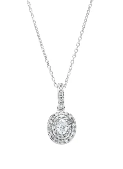 Diamond Point Witgouden Colliers|Diamanten Colliers<Witgouden collier, 0.25 ct diamant, Petite Romance