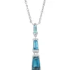 Diamond Point Witgouden Colliers|Colliers Met Kleurstenen<Witgouden collier, 0.91 ct london topaas, Gallery