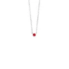 Diamond Point Witgouden Colliers|Colliers Met Kleurstenen<Witgouden collier, 0.05 ct robijn, Joy