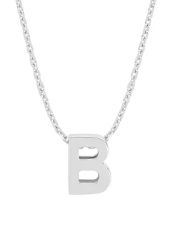 Diamond Point Letter Hangers|Losse Hangers<Witgouden hanger B, Alphabet