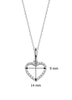 Diamond Point Losse Hangers|Witgouden Bruidssieraden<Witgouden hanger, 0.06 ct diamant, Dreamer