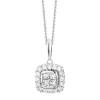 Diamond Point Losse Hangers|Witgouden Bruidssieraden<Witgouden hanger, 0.67 ct diamant, Fourever