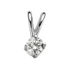 Diamond Point Solitair C|Solitair Classic<Witgouden hanger, 0.11 ct diamant, Groeibriljant