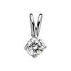Diamond Point Solitair C|Solitair Classic<Witgouden hanger, 0.15 ct diamant, Groeibriljant