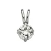 Diamond Point Solitair C|Solitair Classic<Witgouden hanger, 0.24 ct diamant, Groeibriljant